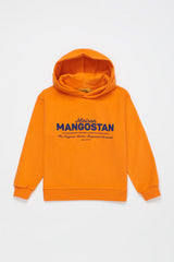 THE ORIGINAL LOGO HOODIE ORANGE