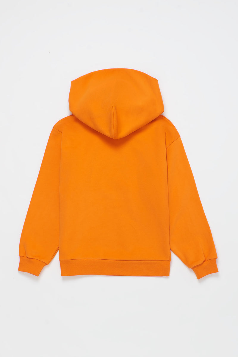 THE ORIGINAL LOGO HOODIE ORANGE