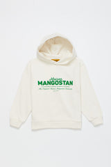 THE ORIGINAL LOGO HOODIE OFF WHITE