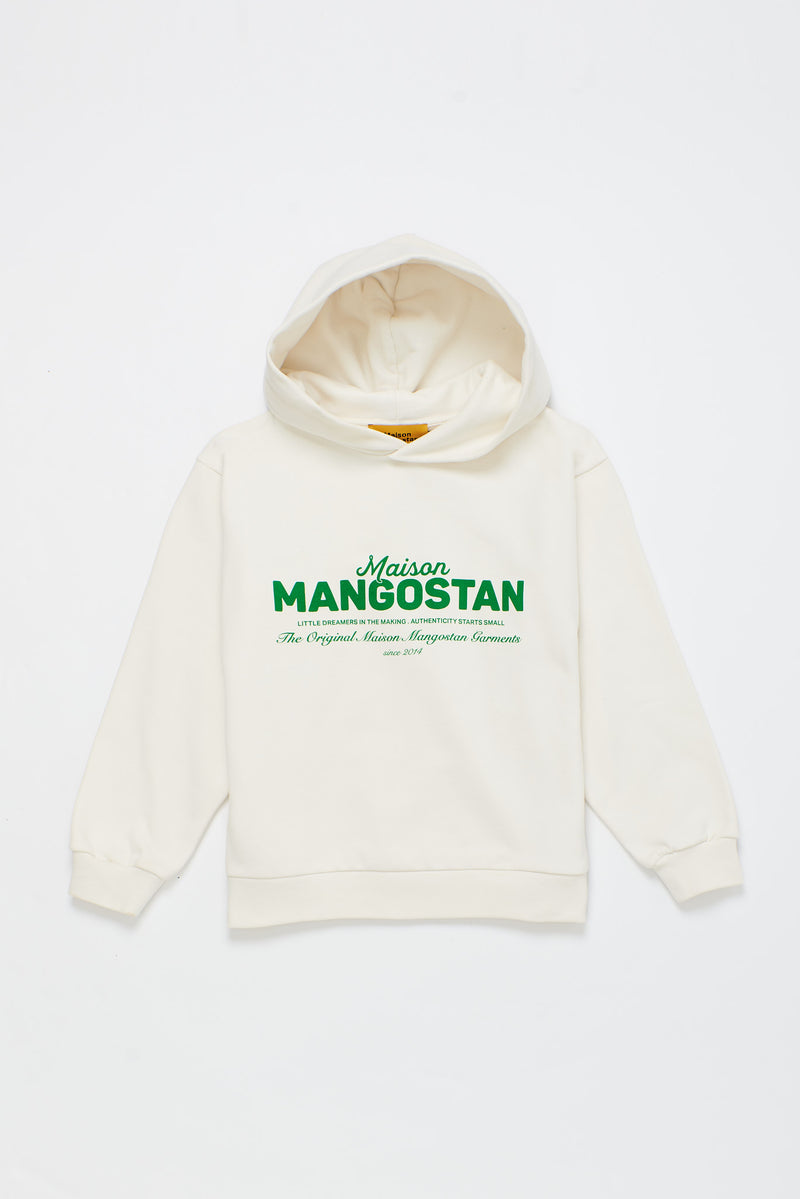 THE ORIGINAL LOGO HOODIE OFF WHITE