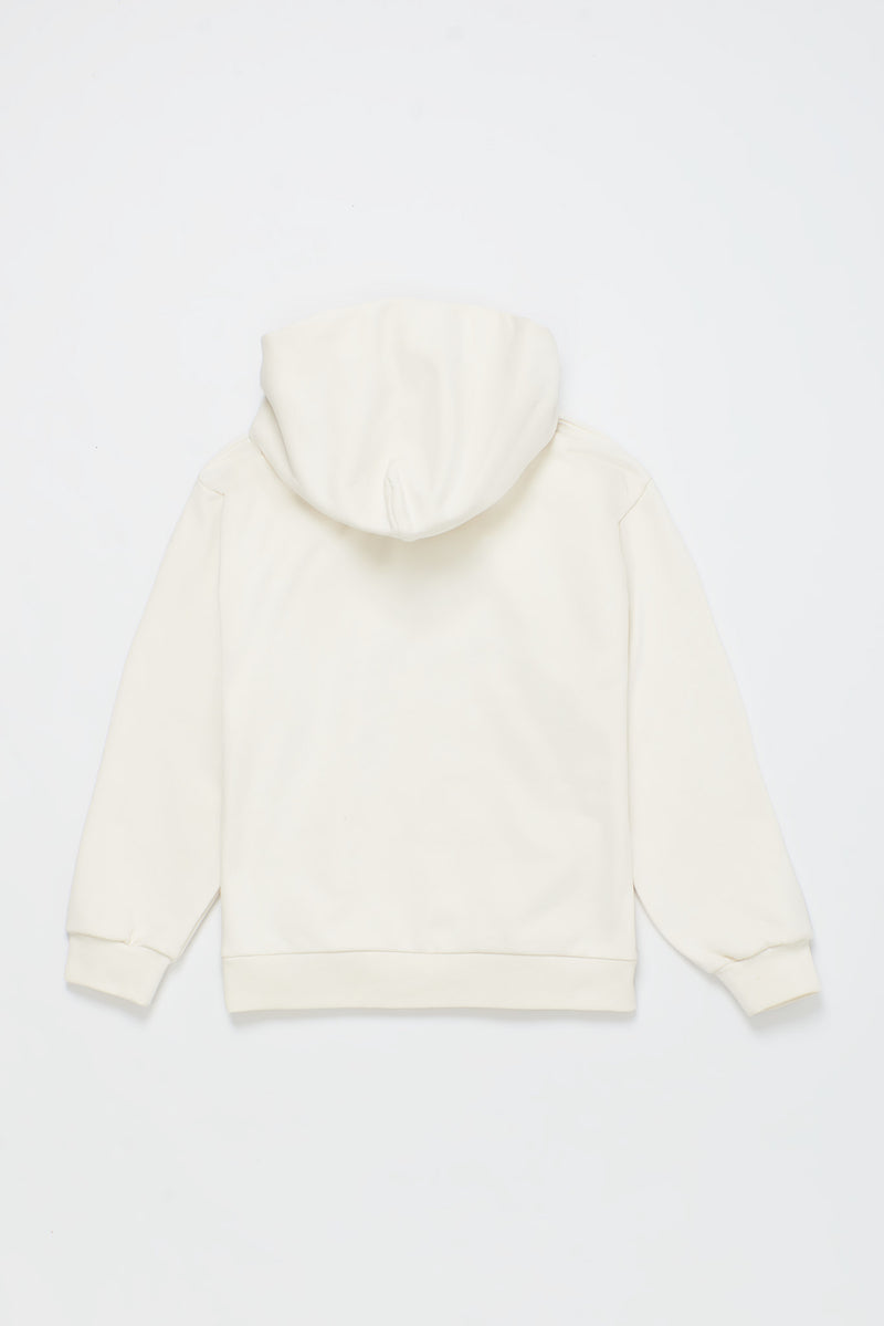 THE ORIGINAL LOGO HOODIE OFF WHITE