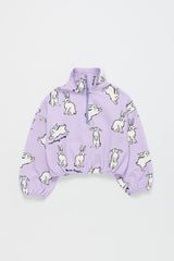 RABBIT ZIPPER SWEATSHIRT LILAC