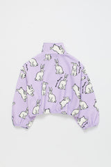 RABBIT ZIPPER SWEATSHIRT LILAC