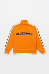 THE ORIGINAL LOGO ZIPPER SWEATSHIRT ORANGE