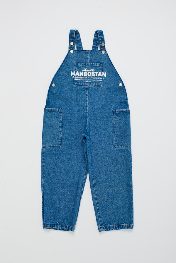 THE ORIGINAL LOGO DENIM OVERALL BLUE