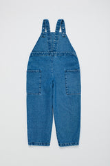 THE ORIGINAL LOGO DENIM OVERALL BLUE