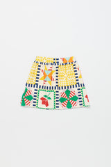 PATCHWORK SKIRT MULTICOLOR