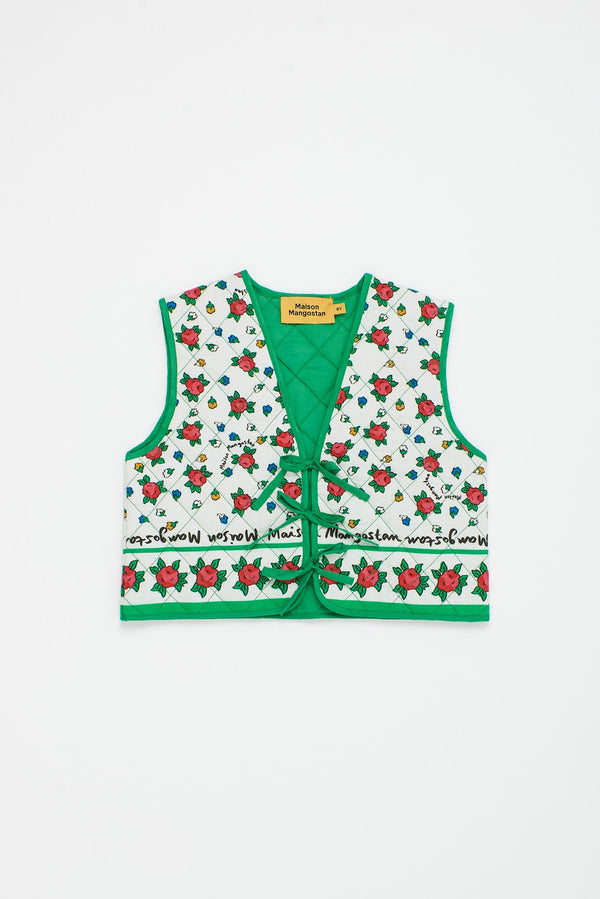 MUMBAI FLOWERS VEST GREEN