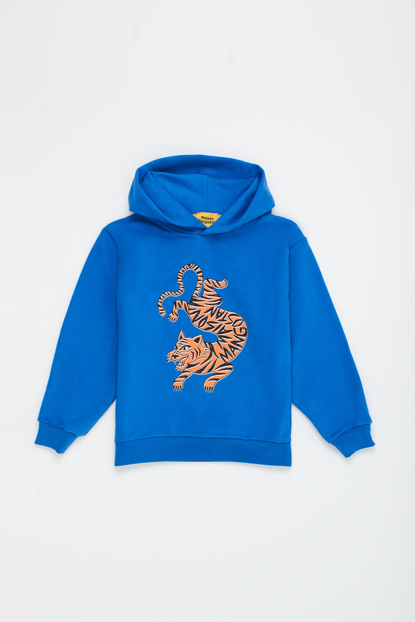 TIGER HOODIE BLUE