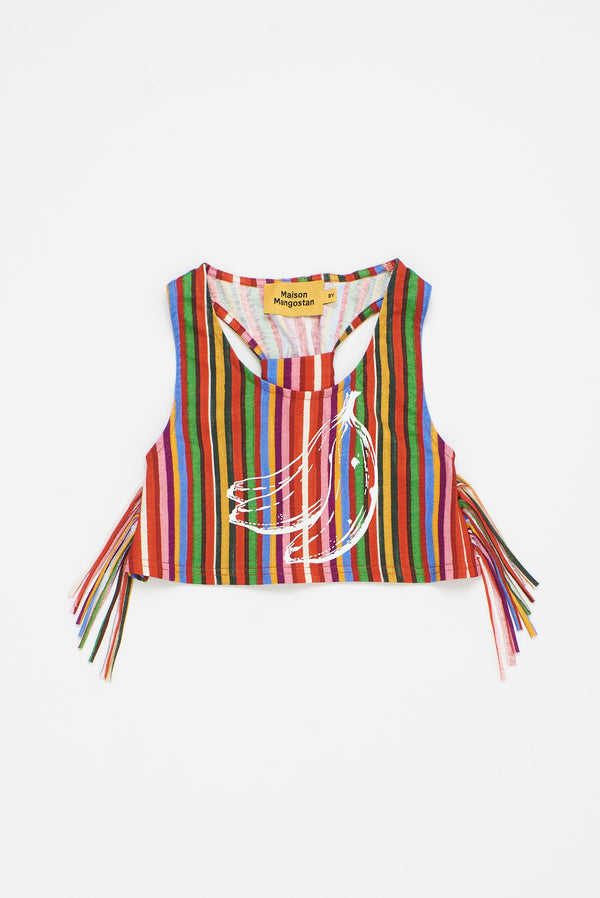 BANANA STRIPES TOP MULTICOLOR