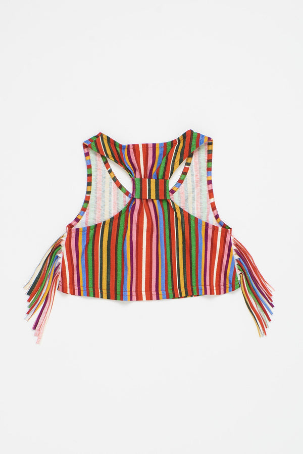 BANANA STRIPES TOP MULTICOLOR