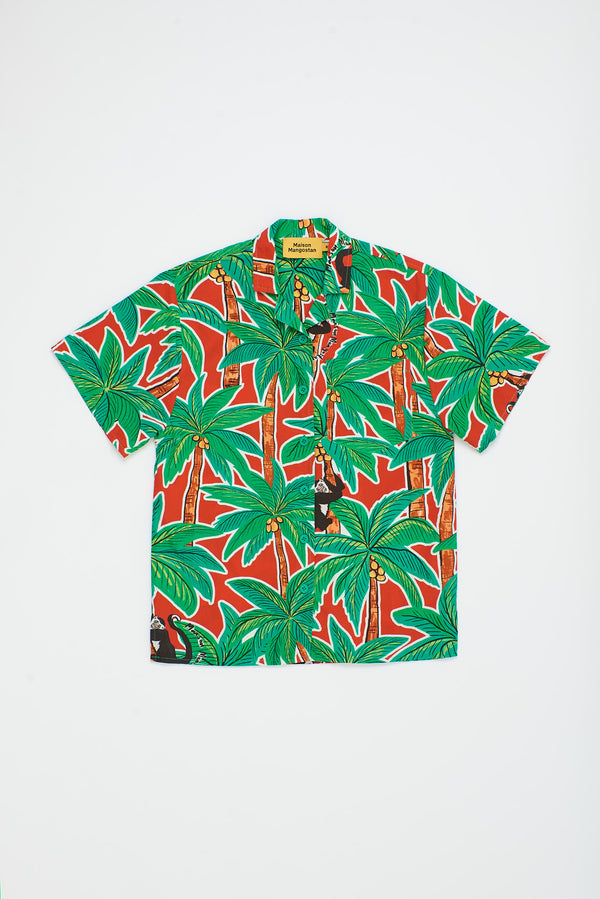 MONKEY FOREST SHIRT RED