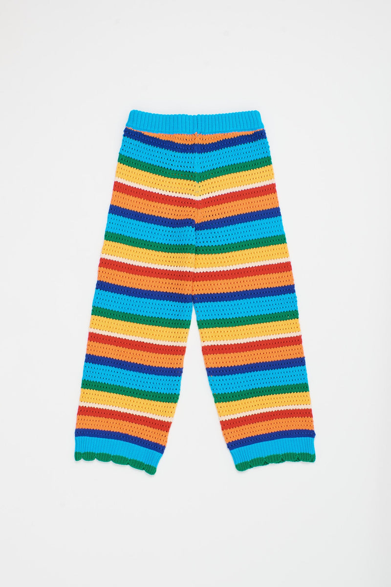 MULTISTRIPES KNIT TROUSERS MULTICOLOR