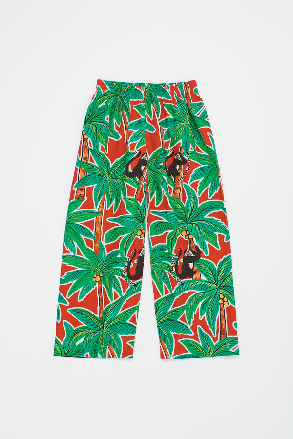 MONKEY FOREST TROUSERS RED