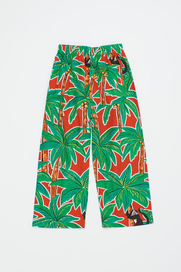 MONKEY FOREST TROUSERS RED