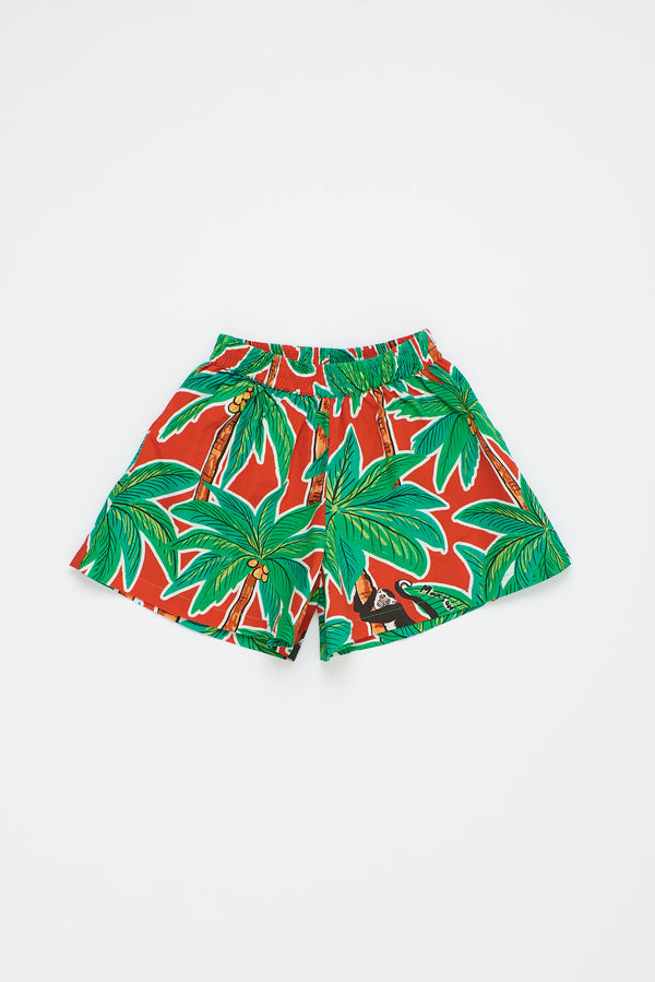 MONKEY FOREST SHORT RED