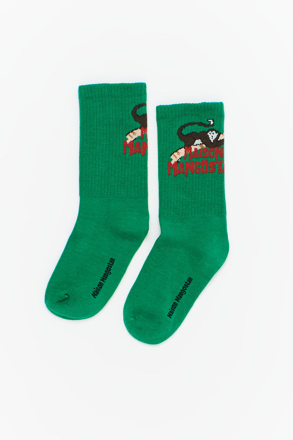 MONKEY FOREST SOCKS GREEN