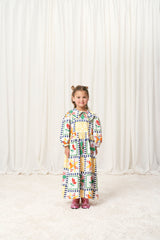 PATCHWORK DRESS MULTICOLOR