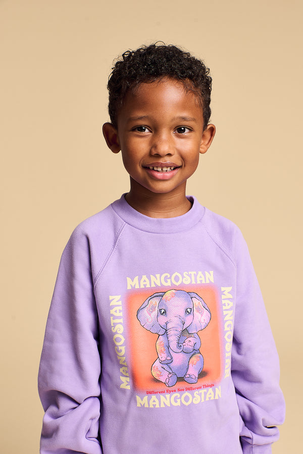 SWEET ELEPHANT SWEATSHIRT LILAC